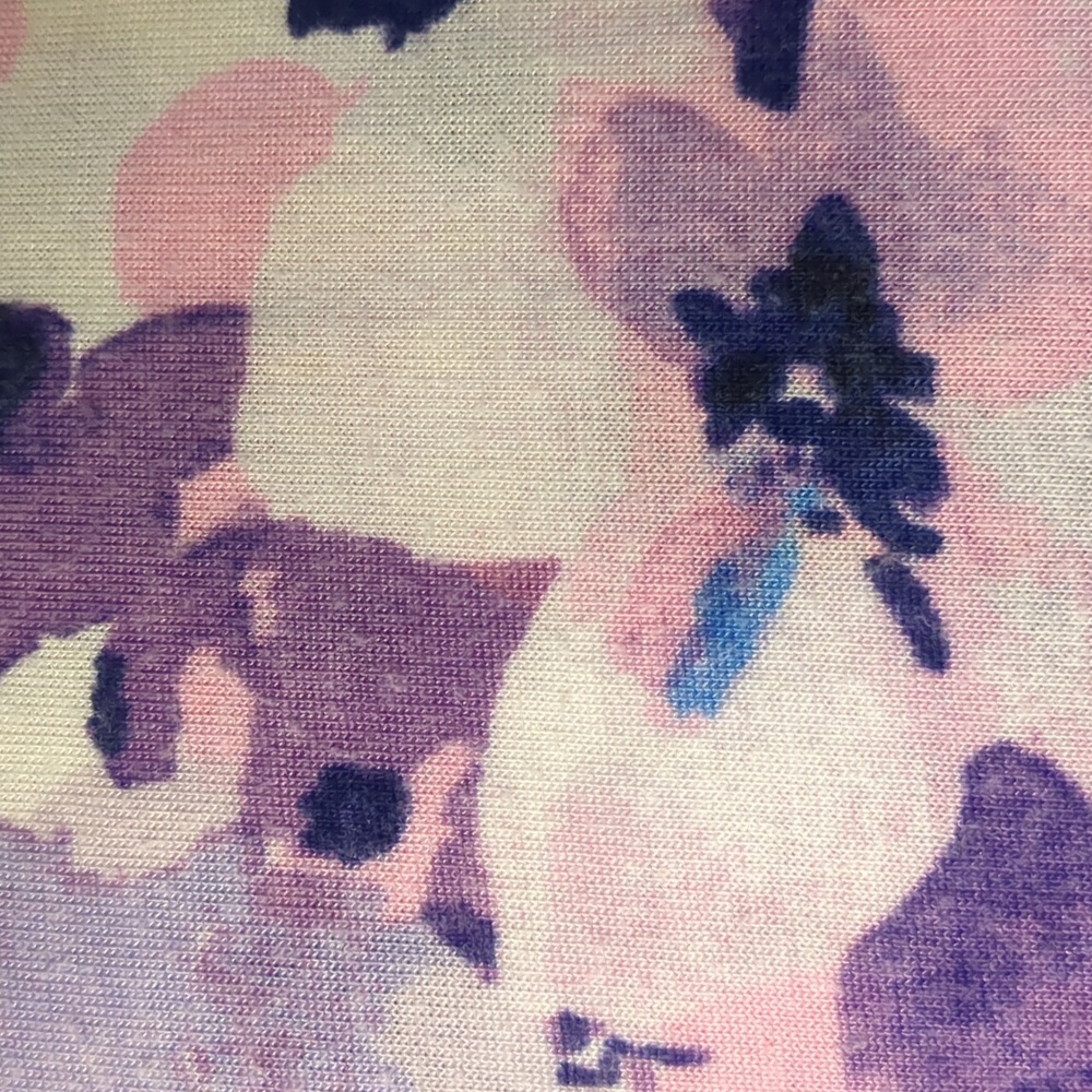Simply Vera Vera Wang Floral Tank Top - Purple and Pink - Picture 10 of 10